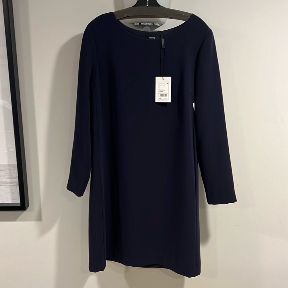 Timeless, Classic Theory Shift Dress, Deep Royal/Navy Blue